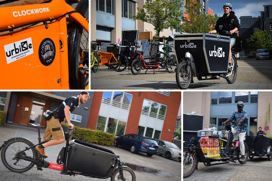 Début des livraisons par vélo cargo avec remorque à Bruxelles