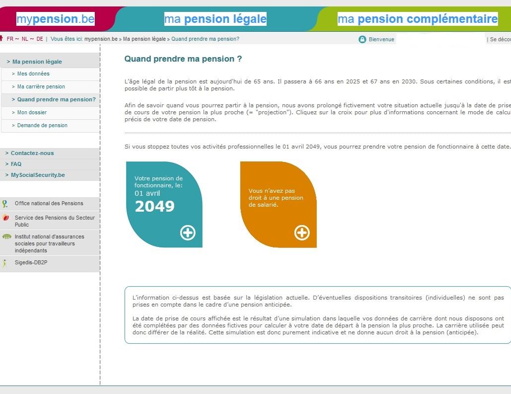 La date de votre pension en un seul clic - L'Avenir