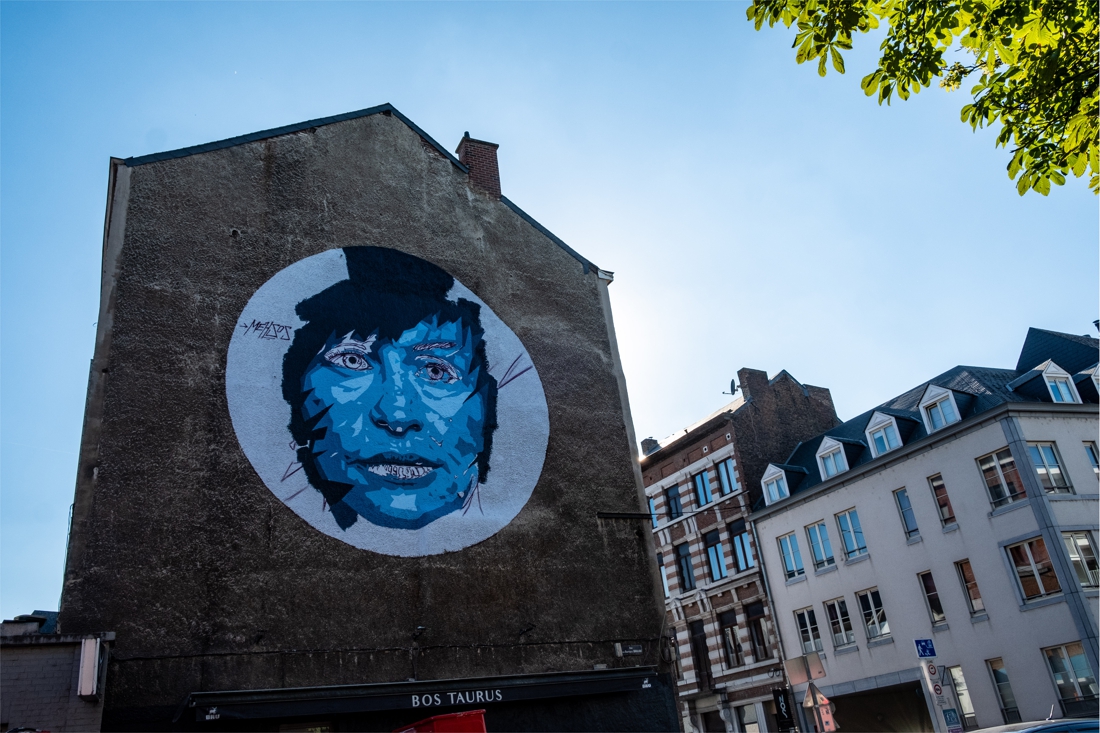 Fresque murale en peinture UV et phosphorescente à Namur