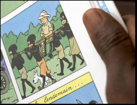 Tintin au Congo à poil