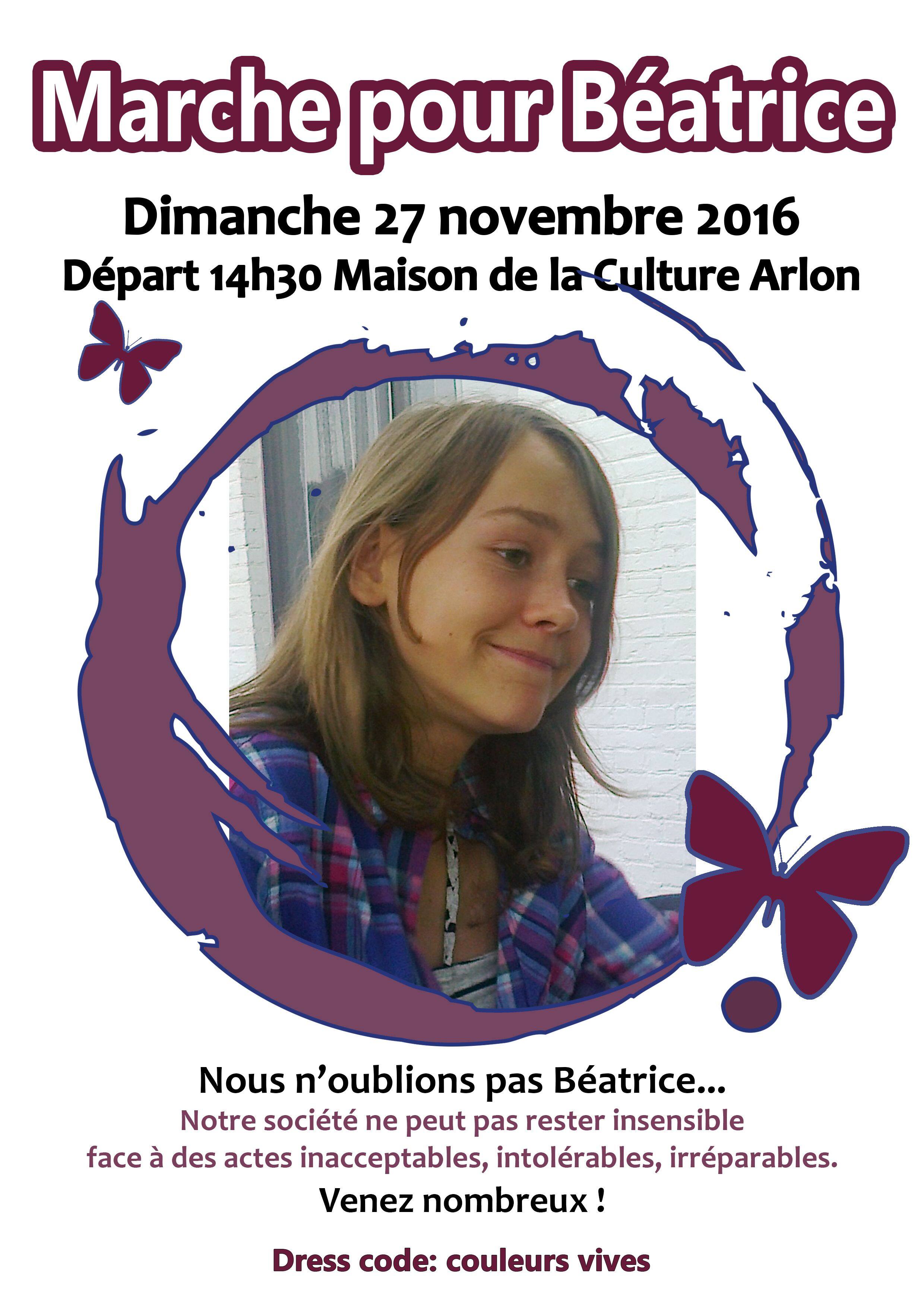 Une marche pour B atrice Arlon La Libre