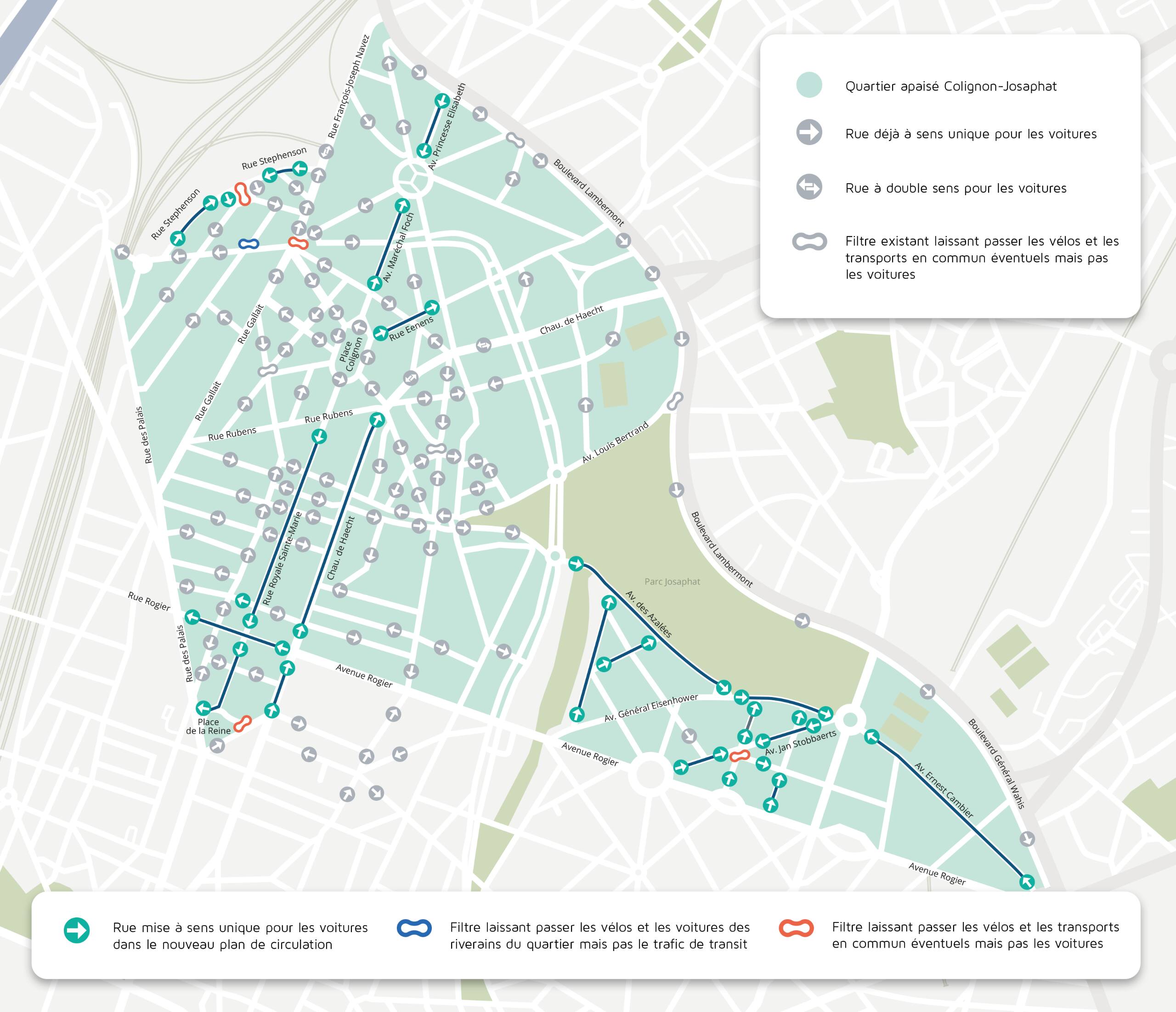 Good Move à Schaerbeek : des manifestants démontent la signalisation, le  mobilier urbain réinstallé ce mardi - BX1