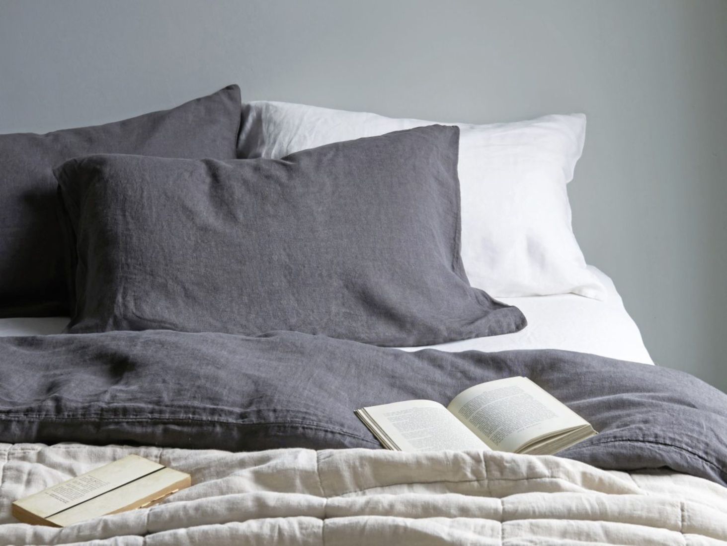 Kara Hemp Fine Stripe Bed Linen Collection