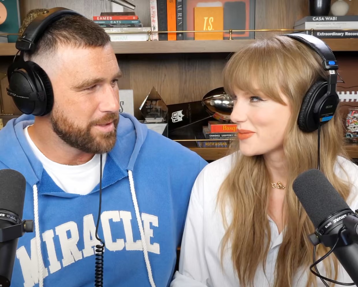 Taylor Swift and Travis Kelce's podcast: Eight things we learned – The  Irish Times
