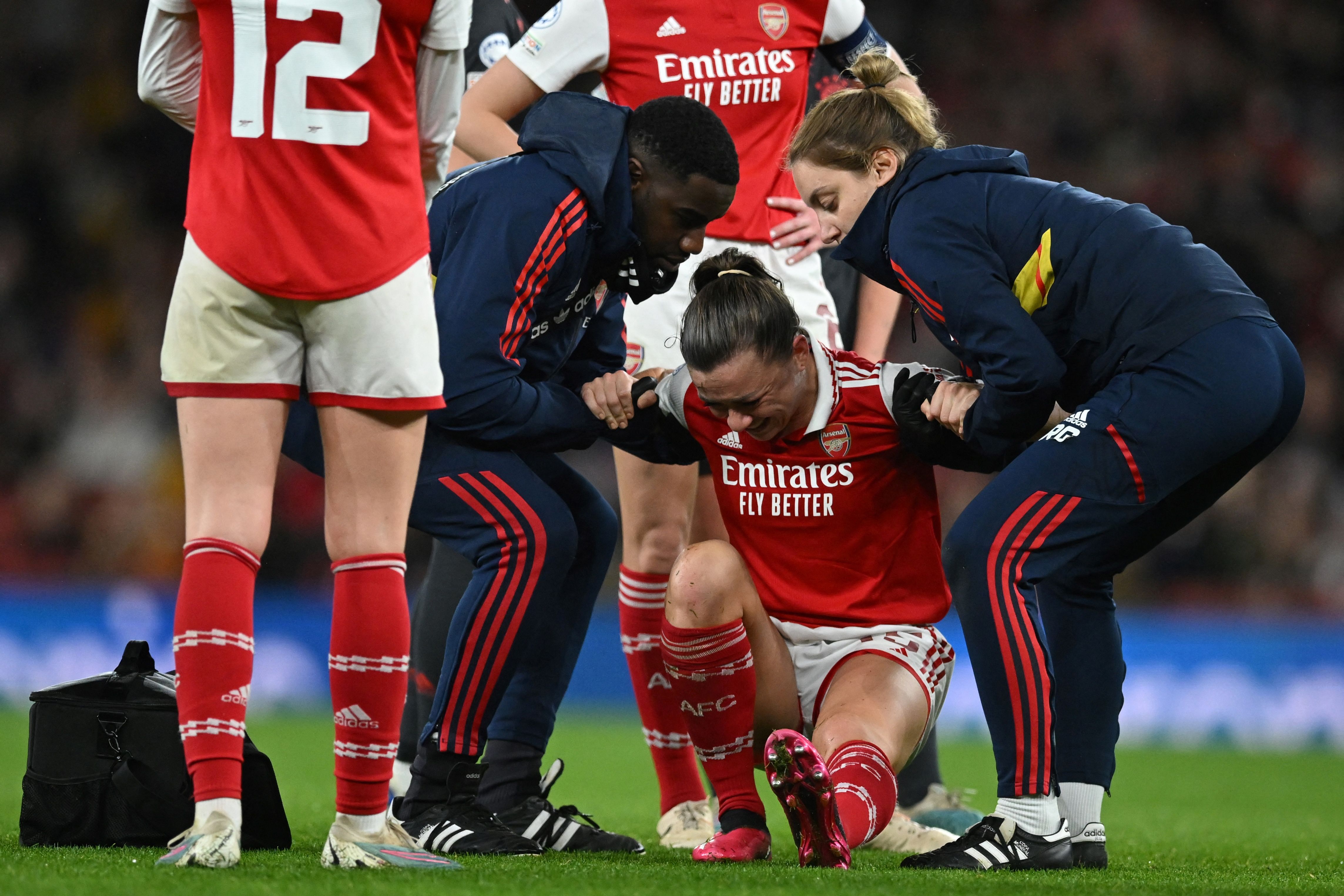 Arsenal star Katie McCabe provides update after suffering ankle injury in  World Cup warm-up game for Republic of Ireland