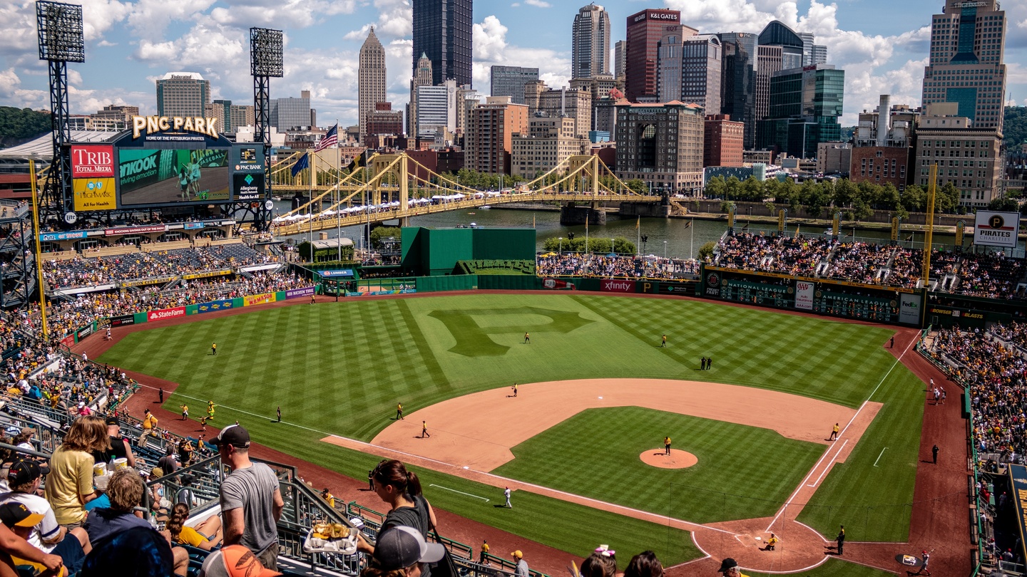 PNC Park at night!!  Pnc park, Allegheny county, Sydney opera house