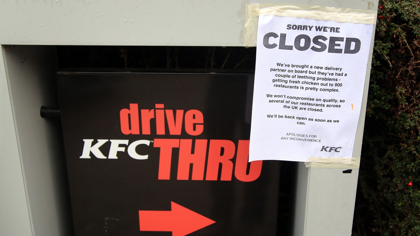 KFC closes 600 outlets after not being able to count on its