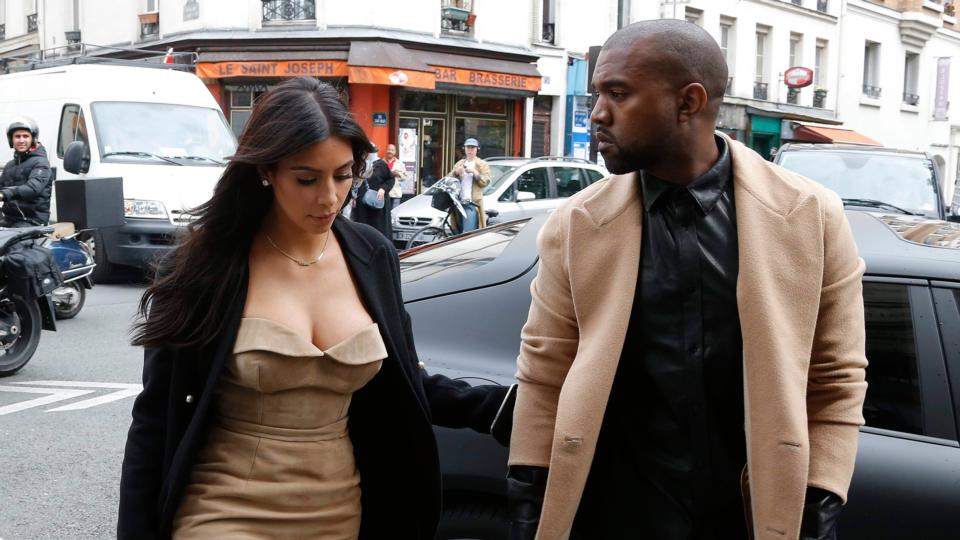 Kim Kardashian in fur with Kanye West as they step out in New York - Irish  Mirror Online