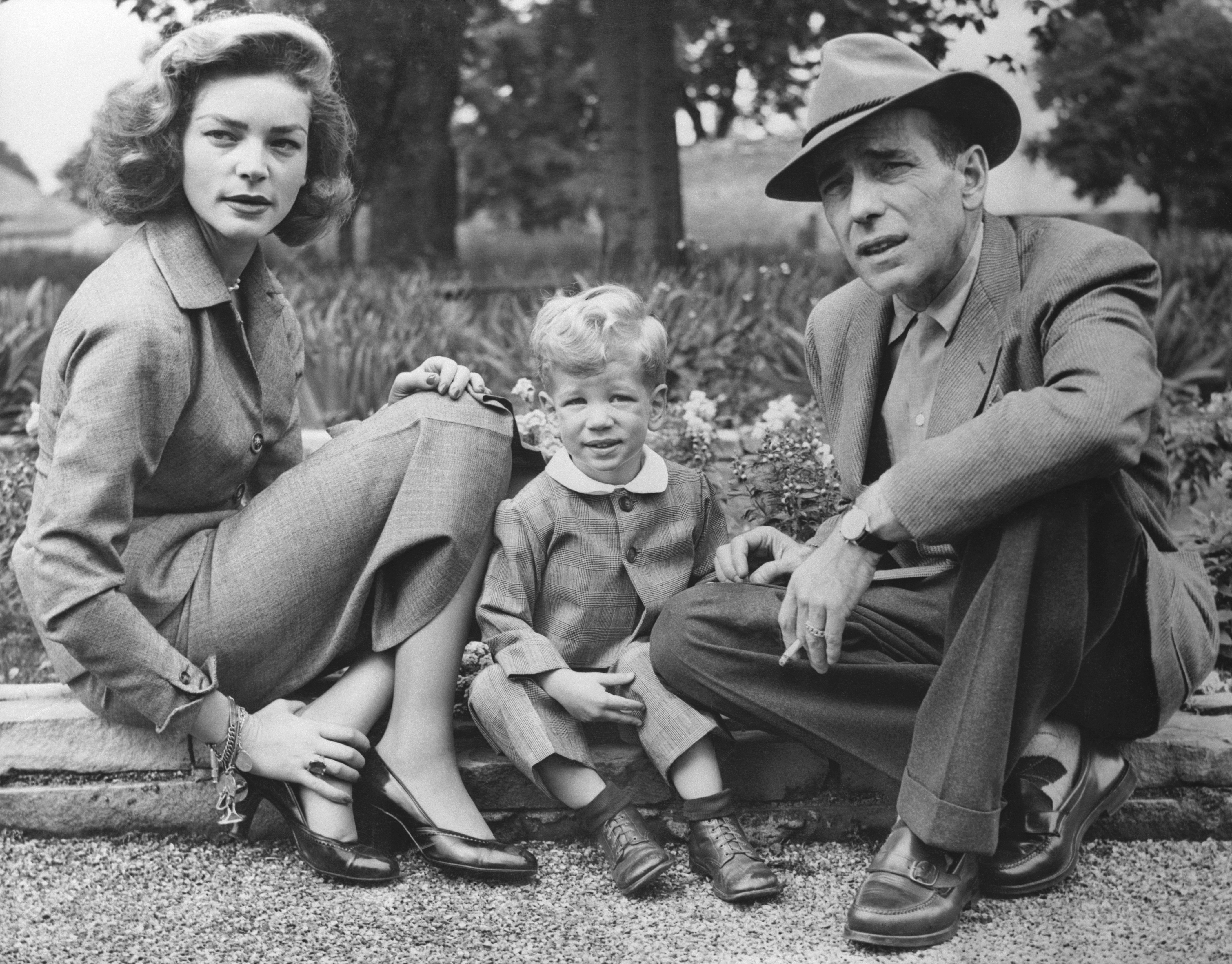 Lauren Bacall Humphrey Bogart Enfants Humphrey Bogart With Wife Lauren