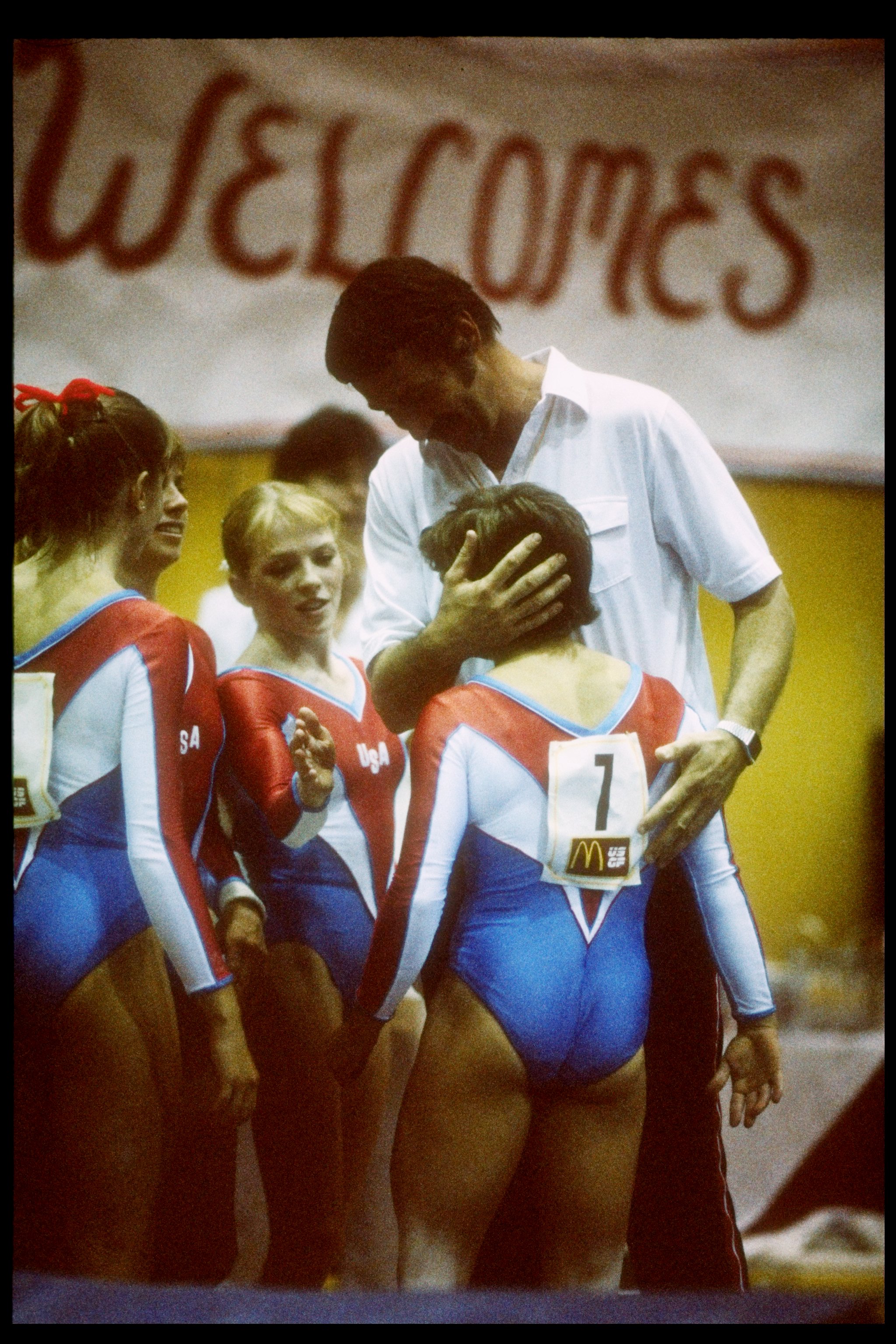 Mary Lou Retton Newsprint Leotard