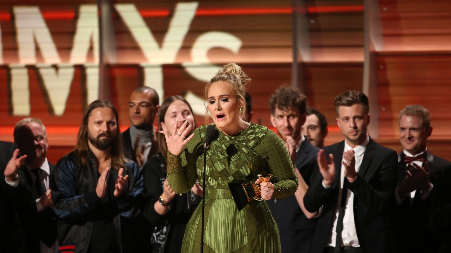 Adele Wins Album Of The Year, Acceptance Speech