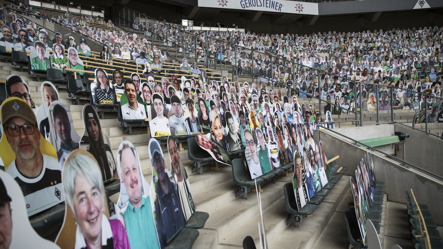 cardboard stadium fans