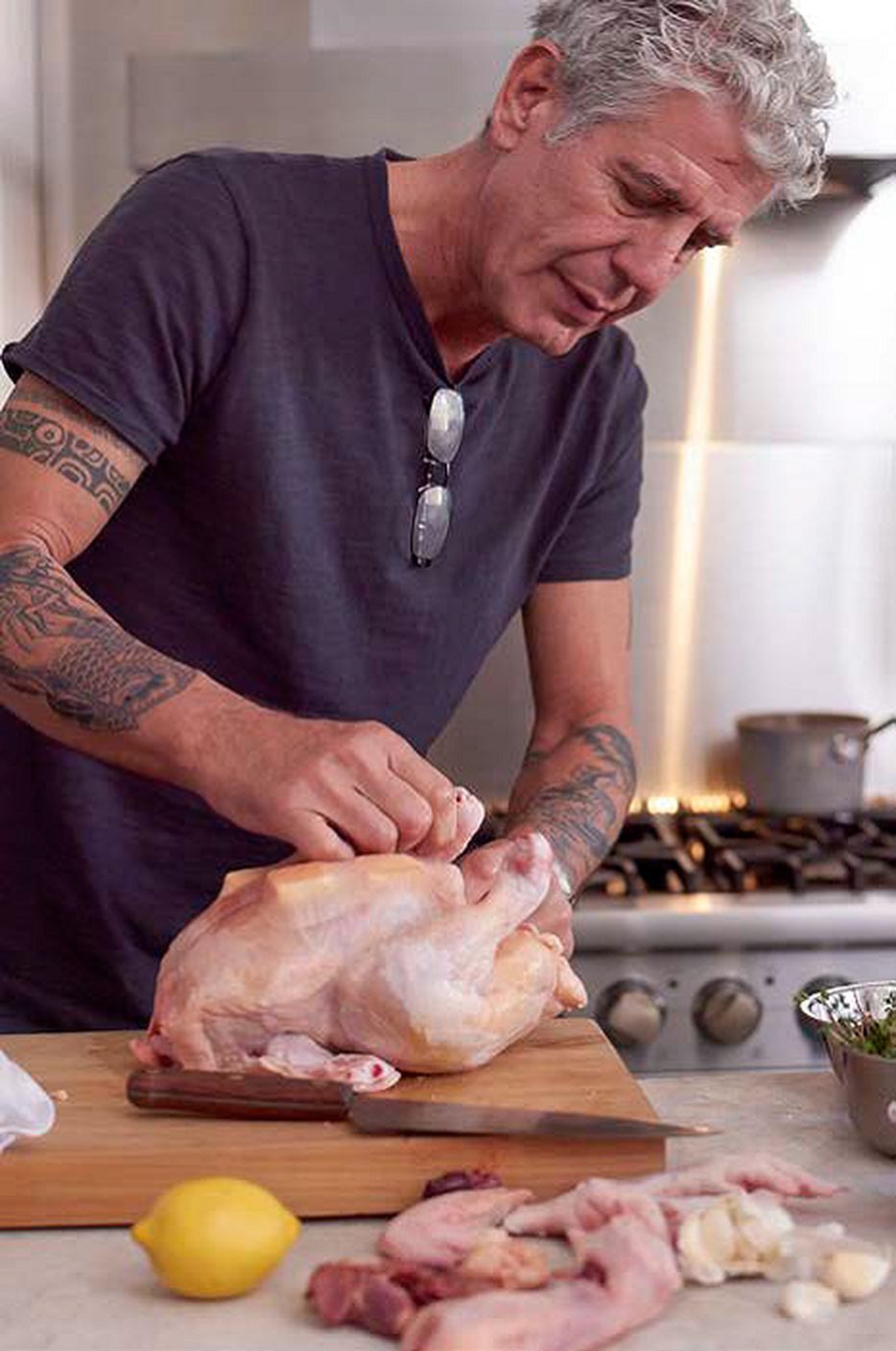 Anthony Bourdain's Roast Chicken With Lemon and Butter Recipe