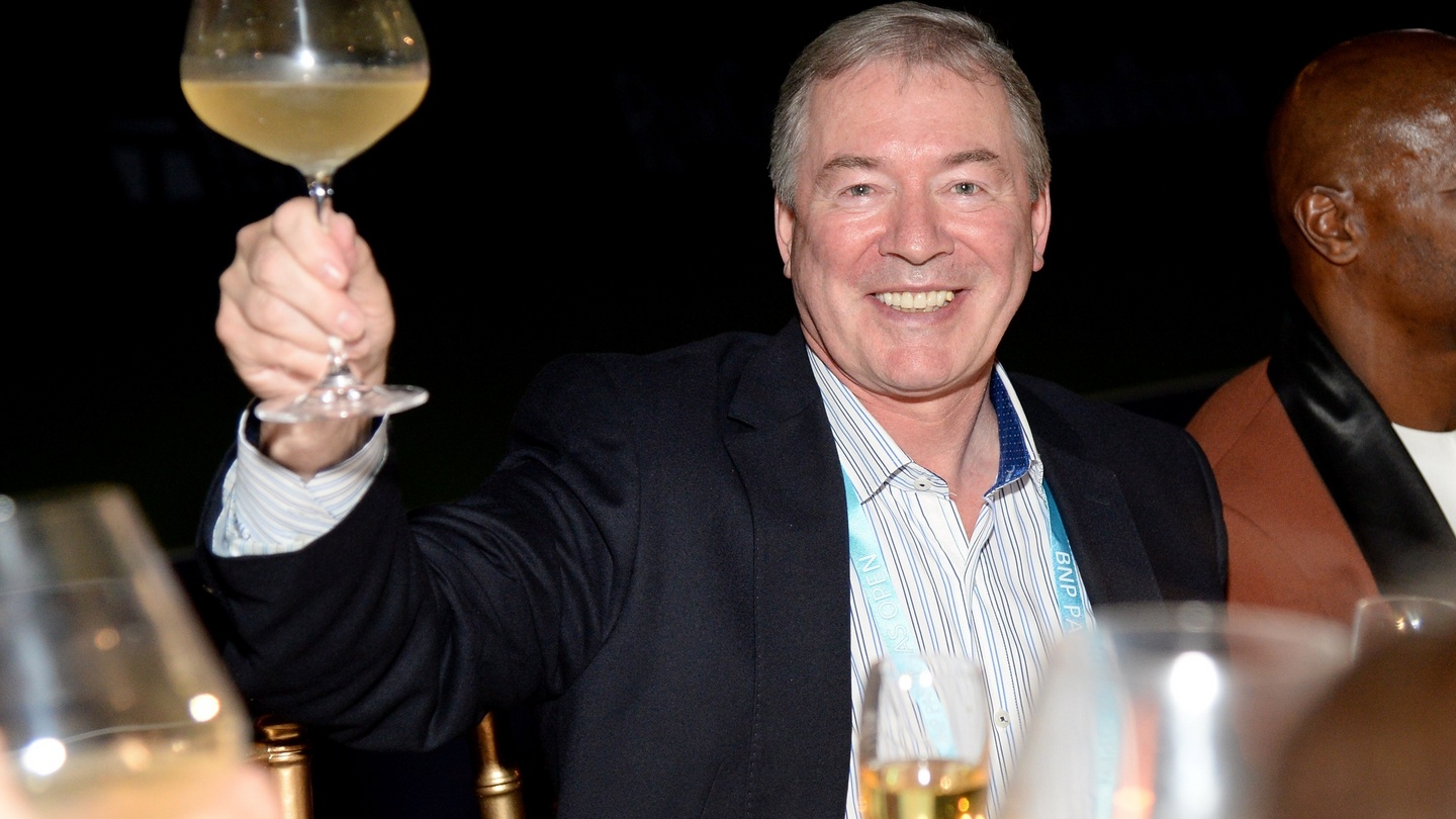 The Irish Moët Hennessy executive raising a glass to peace in the