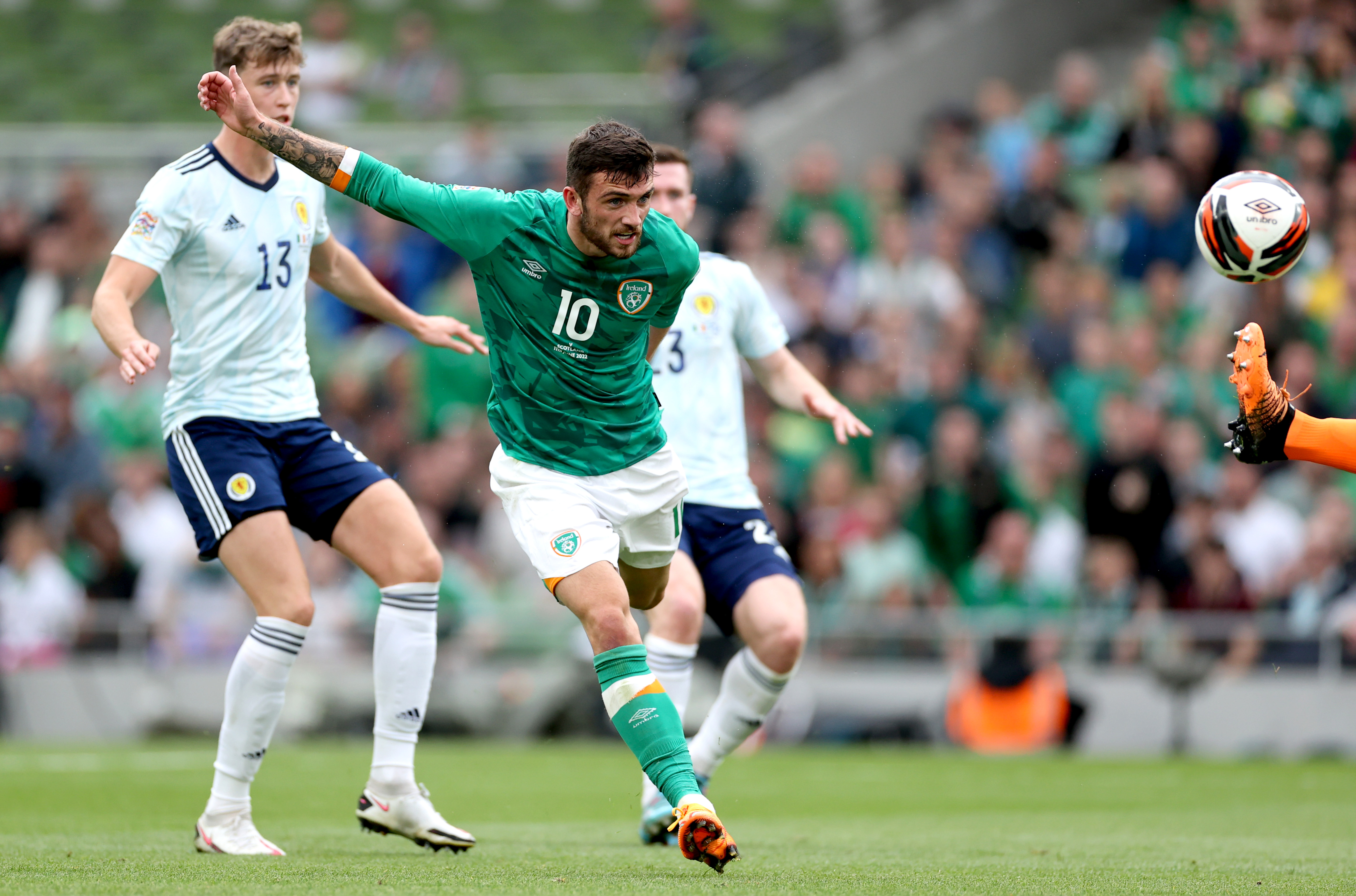 Michael Obafemi caps stylish Ireland's emphatic win over dour Scotland, Nations League