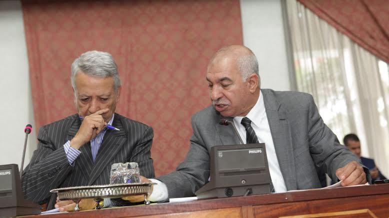 محمد ساجد، رئيس مجلس مدينة الدارالبيضاء ونائبه أحمد بريجة
