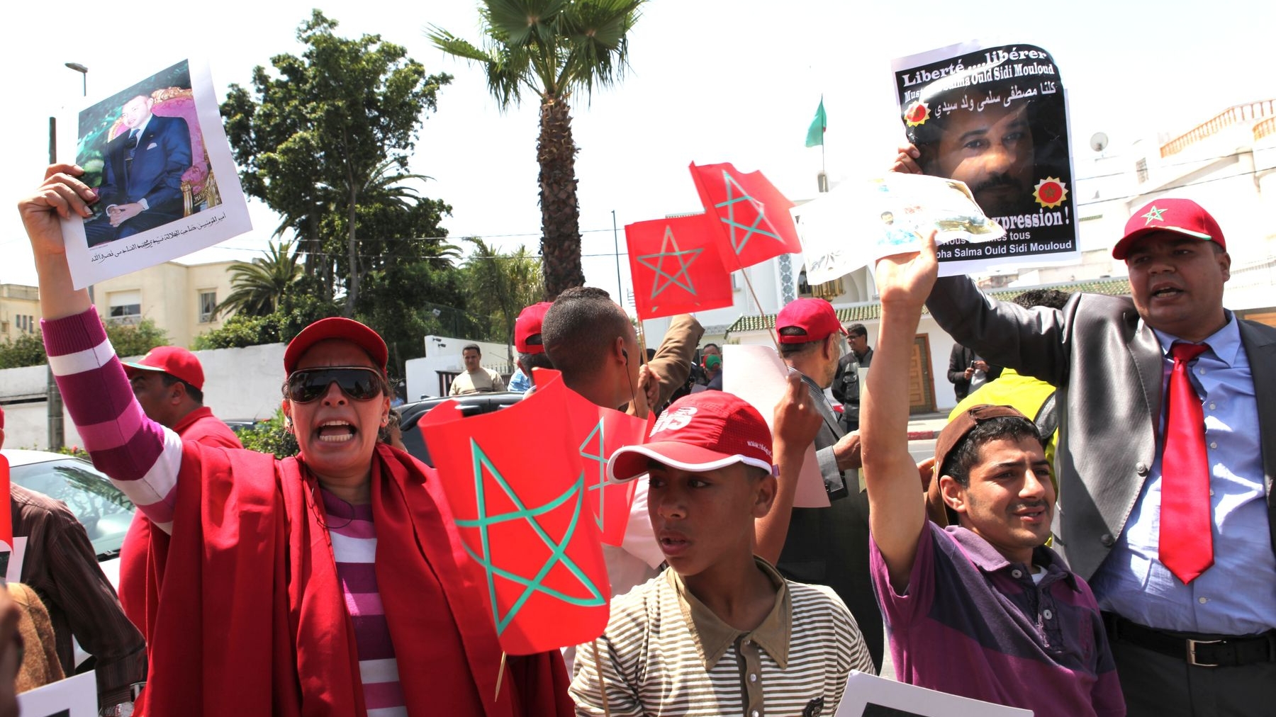 الوقفة الاحتجاجية أمام القنصلية المغربية
