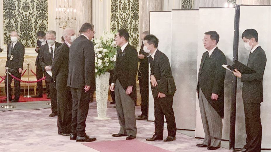 Le chef du gouvernement, Aziz Akhannouch, a représenté, mardi 27 septembre 2022 au Japon, le roi Mohammed VI aux funérailles d’Etat de l’ancien Premier ministre nippon, feu Shinzo Abe.
