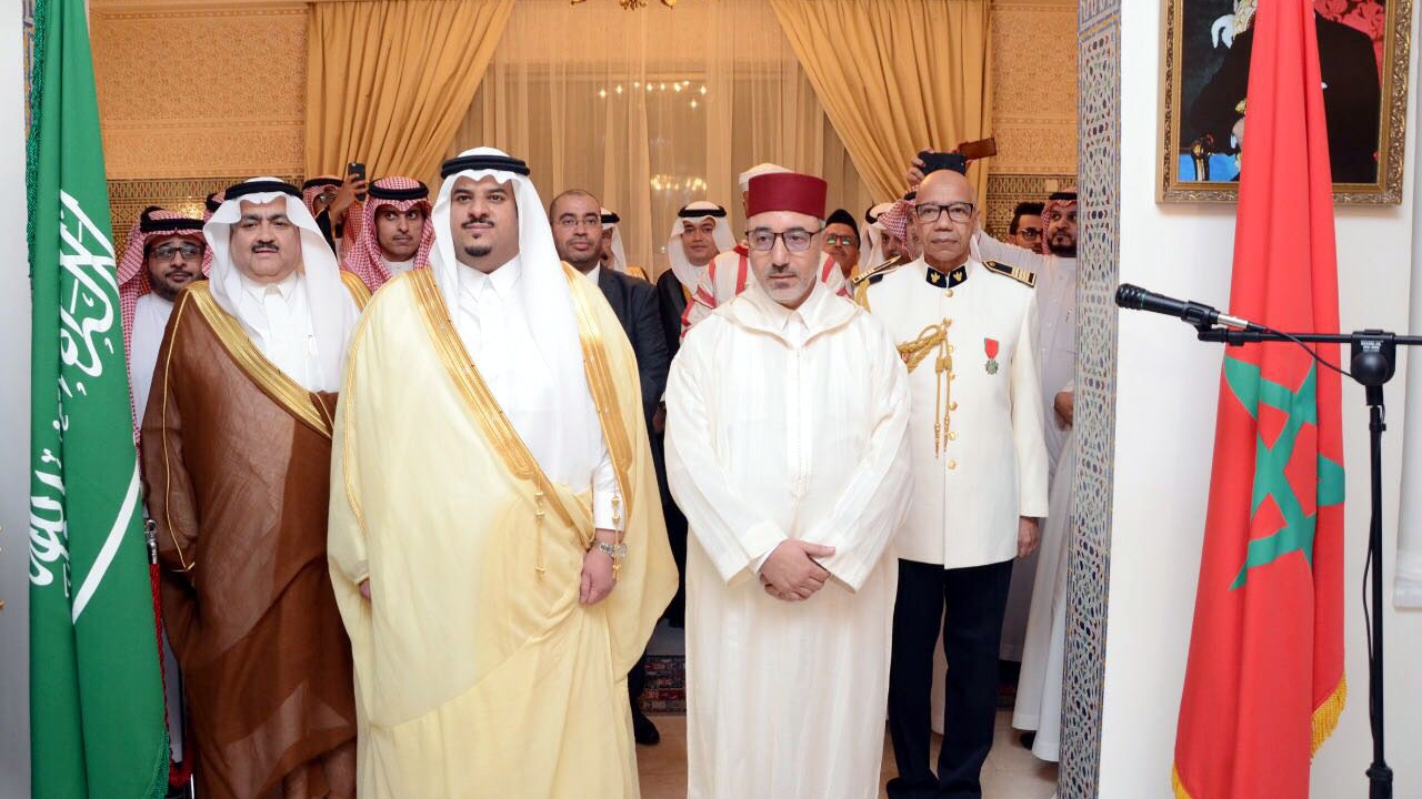 Nombre de personalités ont participé à la réception organisée par l'ambassade du Maroc en Arabie Saoudite.
