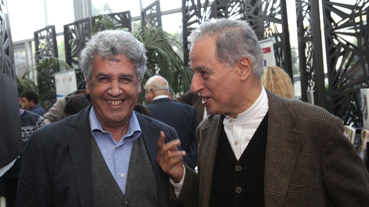 Le politologue Mohammed Tozy et l'ex-ministre Driss Alaoui M'Daghri
