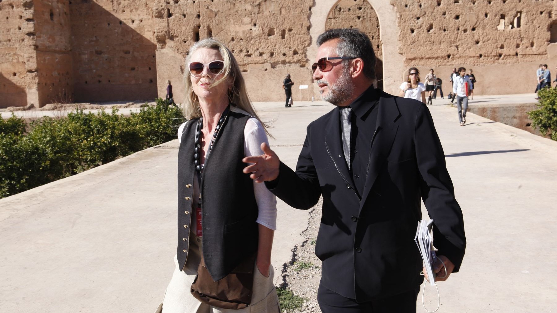 Vanessa Branson, fondatrice et présidente de Biennale de Marrakech et Amine Kabbaj, le vice-président, prêts à enchanter les festivaliers avec un programme exceptionnel. 
