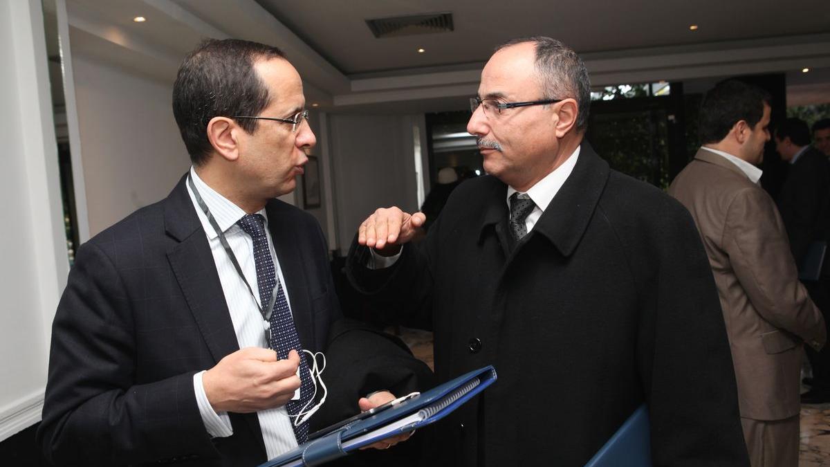 Saad Bendidi DG, président délégué du groupe SAHAM et Jamal Lemridi, directeur général de Crédit du Maroc.
