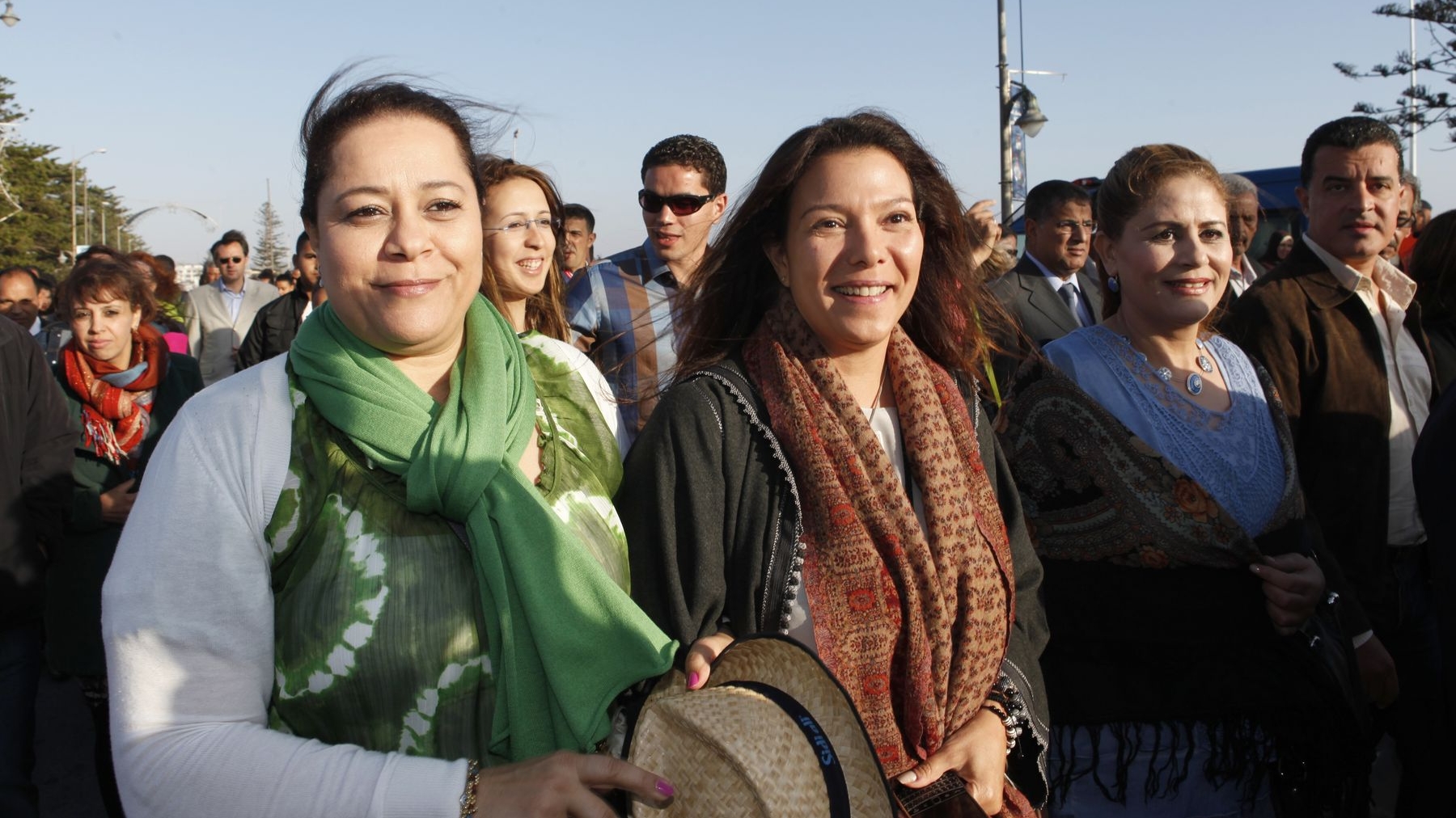 Une grande amitié unit Miriem Bensalah (gauche), présidente de la CGEM, et Neila Tazi, organisatrice et productrice du festival. Bensalah ne rate aucune édition du festival Gnoua
