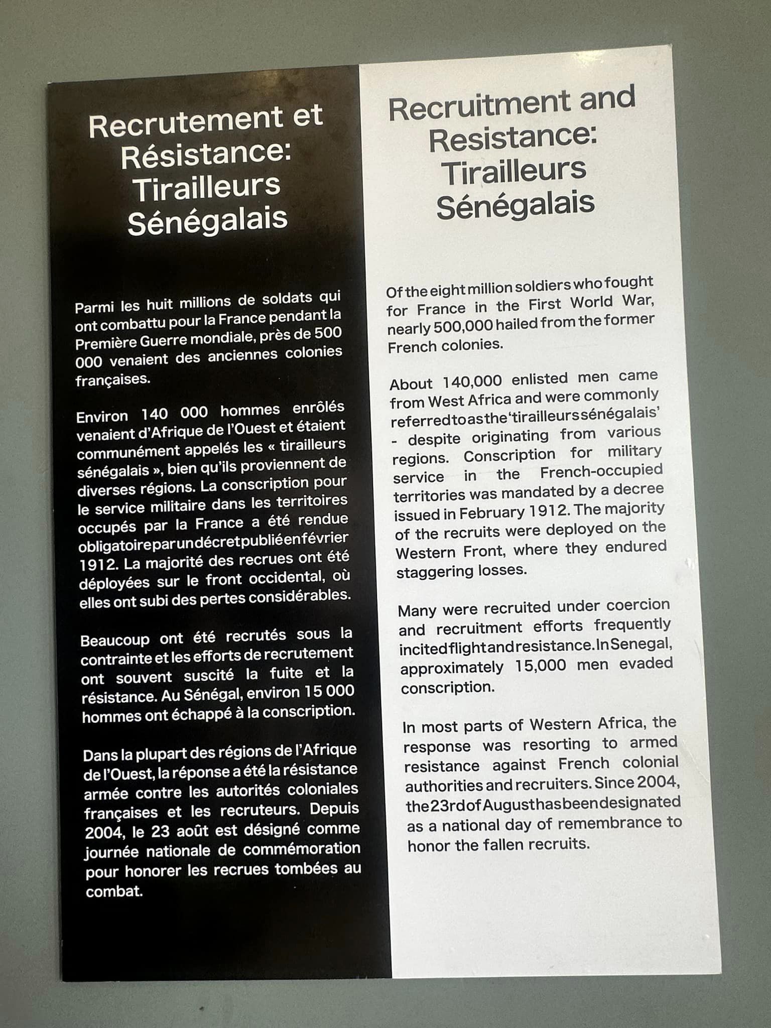 L'Allemagne restitue au Sénégal des archives sonores des prisonniers de la Première Guerre mondiale.