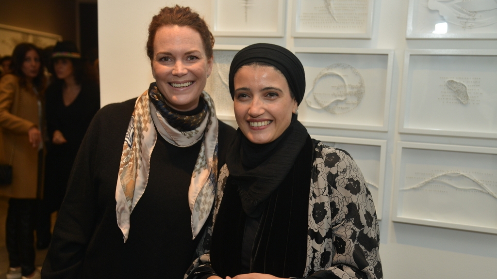 Safaa Erruas et Jenny Trachen Holmes, une grande amoureuse du Maroc et de l'art.
