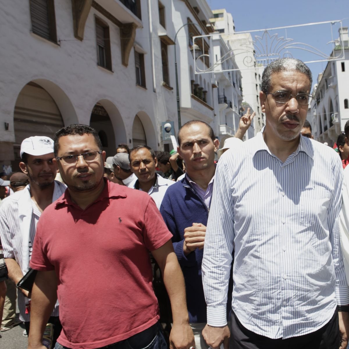 Aziz Rabbah, ministre de l'Equipement, est parmi les leaders PJDistes ayant participé à cette marche.
