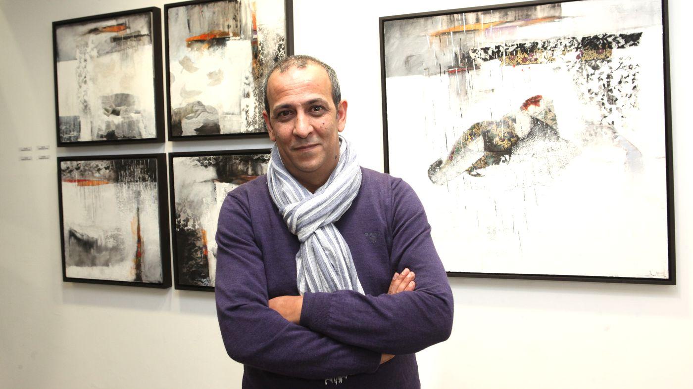 Mouad Yebari, artiste peintre, présentait sa nouvelle exposition, intitulée "Mémoire de peau".
