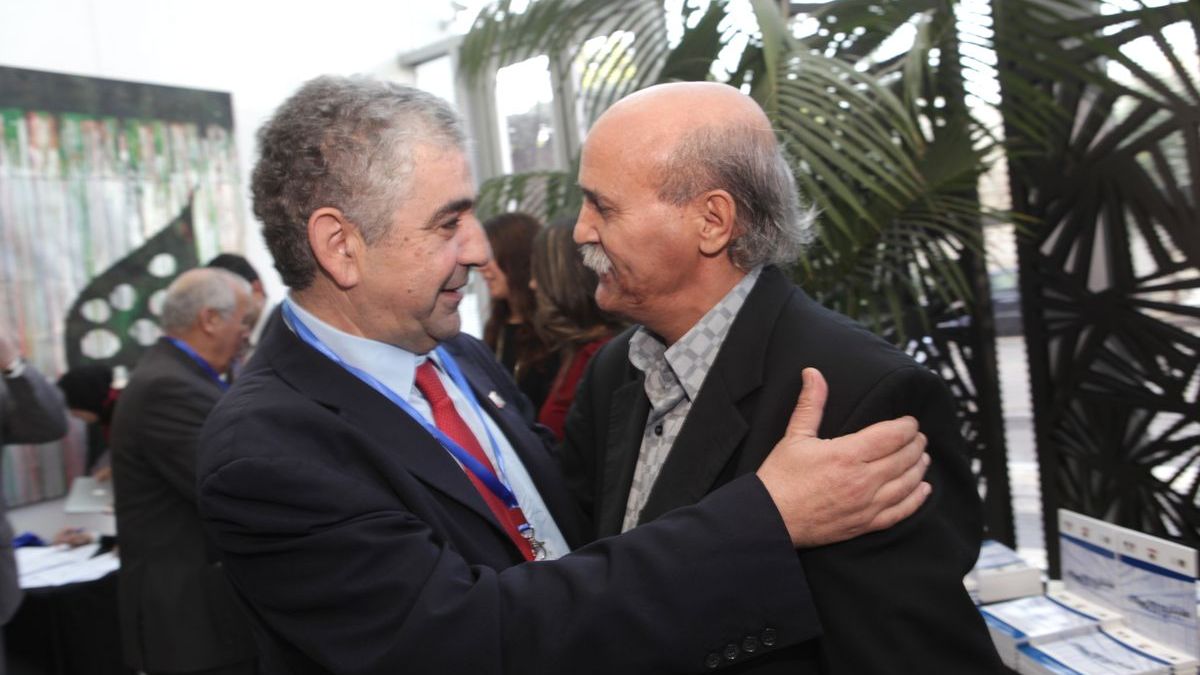 Driss el-Yazami et Kacem Basfao, le critique littéraire et professeur universitaire
