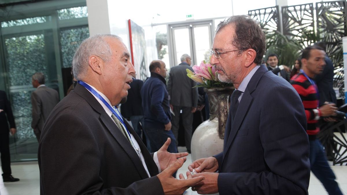 L'éditeur Abdelkader Retnani et son partenaire le ministre de la Culture
