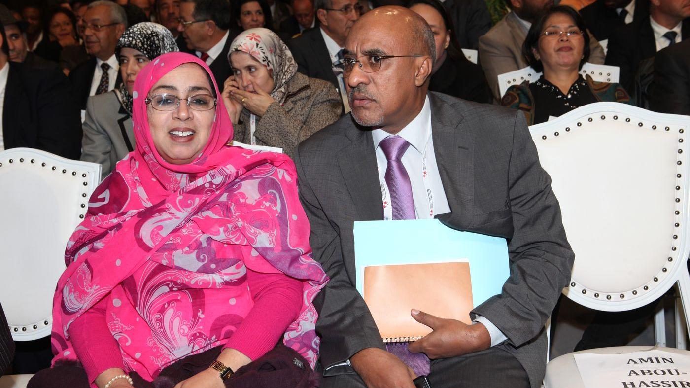Beaucoup d'officiels étrangers étaient de la fête. Ici, la ministre mauritanienne des droits de l'homme.
