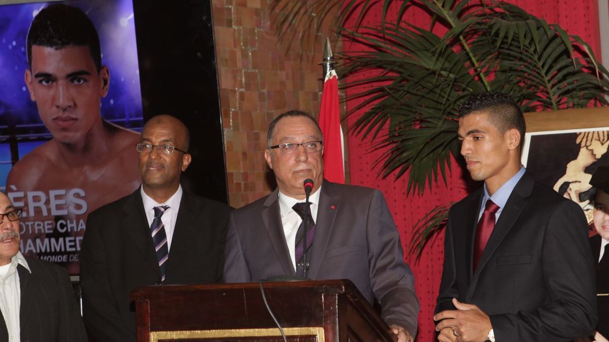 Abdeljaouad Belhaj, président de la FRMB et Mohamed Rabii.
