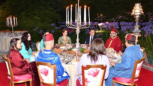 Ftour royal offert par Mohammed VI à ses hôtes.
