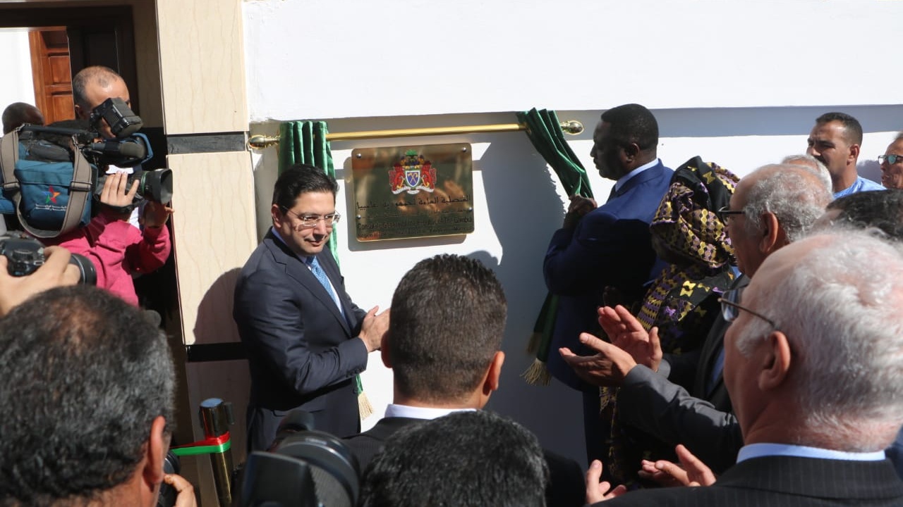 Lors de l'inauguration du consulat général de la République de Gambie, le mardi 7 janvier 2020, à Dakhla. 
