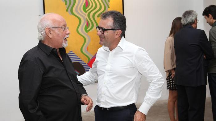 Abdeslam Sijelmassi, PDG de MIFA Group, a visité l'exposition et salué son auteur avec un bonheur non dissimulé. 
