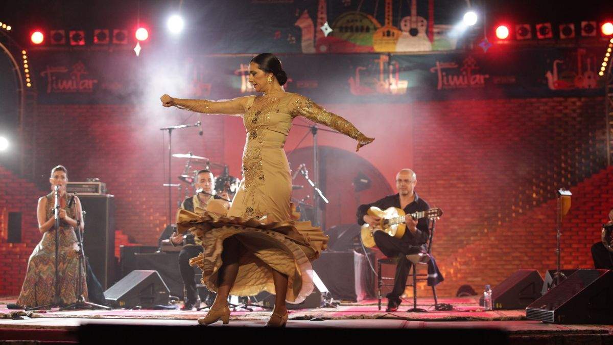 L'orchestre maroco-espagnol Chekara Flamenco.
