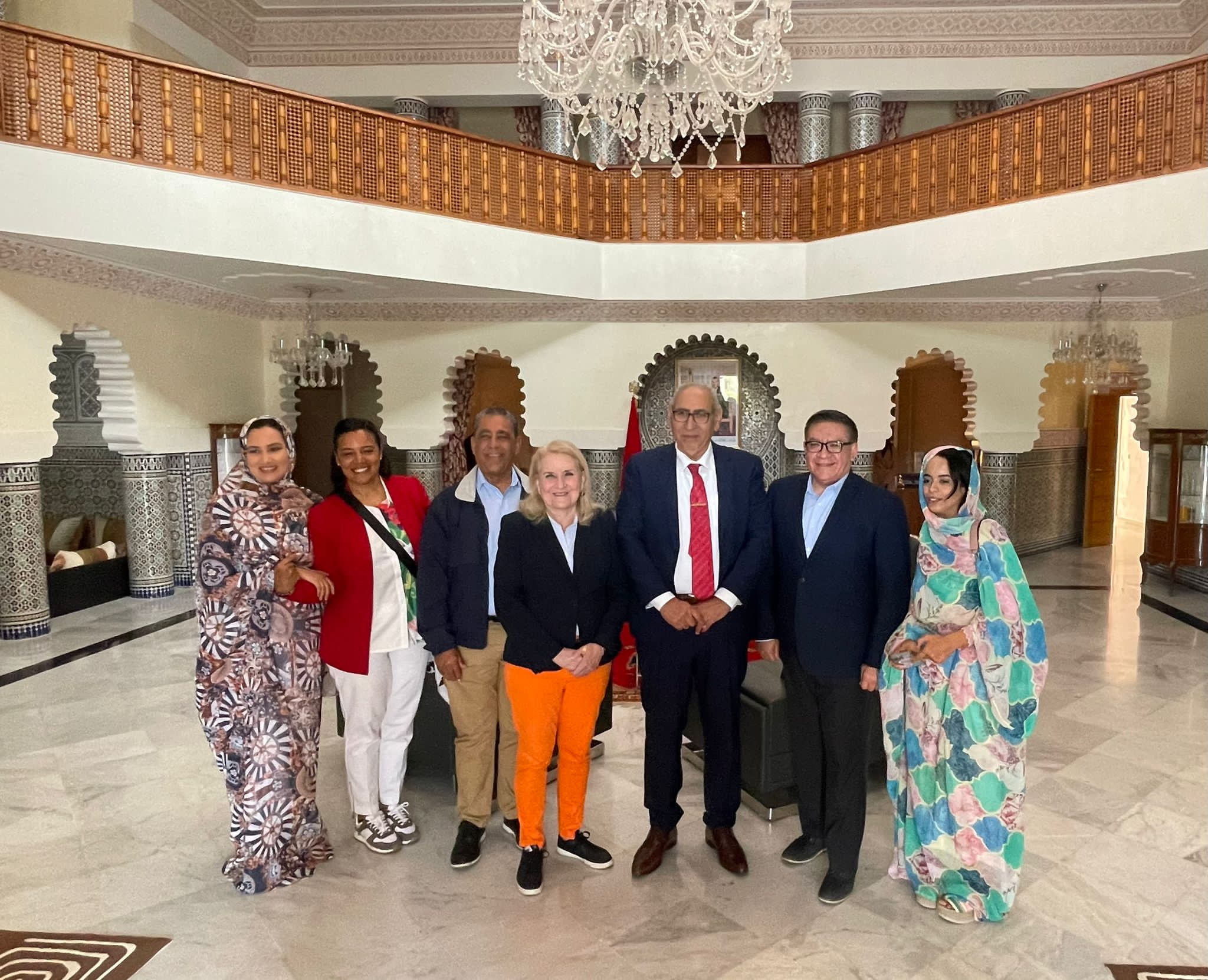 Lors de la visite à Dakhla d'une délégation de congressmen américains.