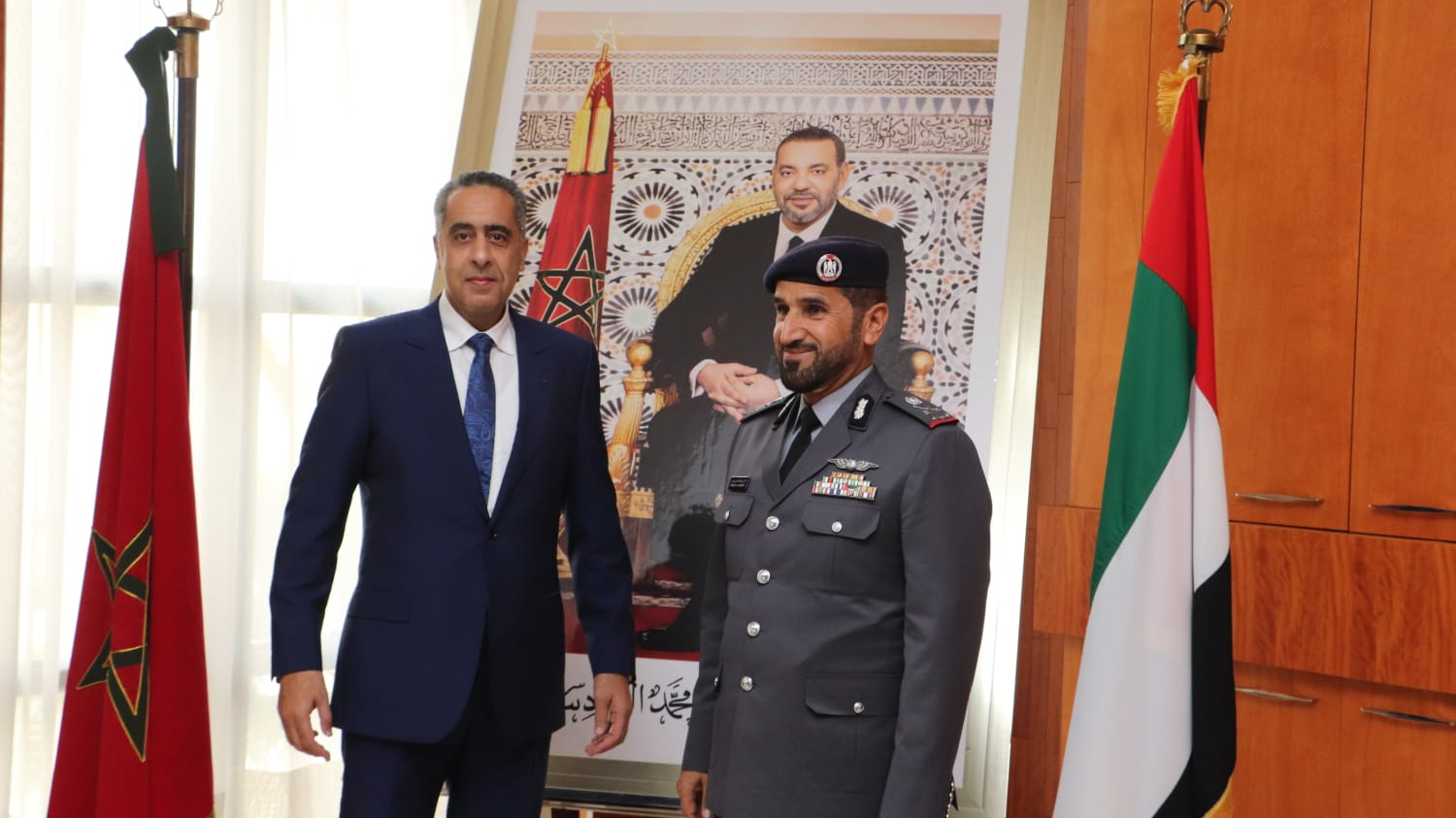 Abdellatif Hammouchi, directeur général de la Sûreté nationale et de la Surveillance du territoire, a reçu vendredi 7 octobre 2022 à Rabat, le général de division Faris Khalaf Al Mazrouei, commandant en chef de la police d'Abu Dhabi aux Émirats arabes unis.
