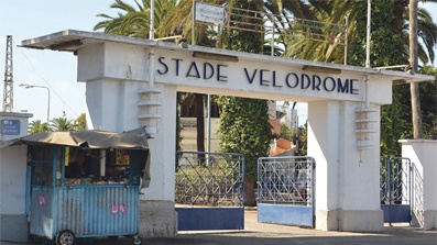 L'entrée du Stade vélodrome de Casablanca, avant sa rénovation. 
