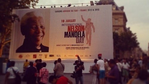 Une grande expostion à Paris qui retraçe la vie de Nelson Mandela 
