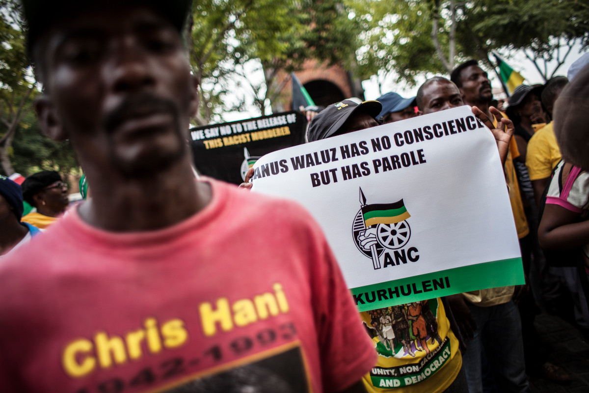 Manifestation ANC, apartheid