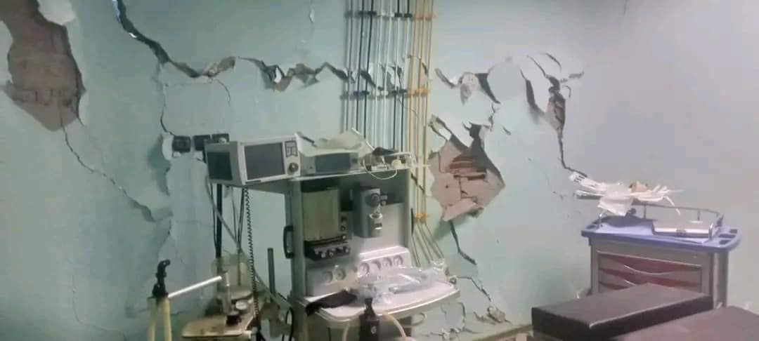 L'affaissement de la structure de l'hôpital provincial de Sidi Kacem.