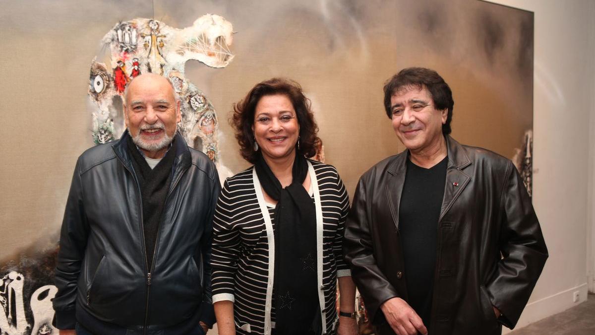 Tahar Benjelloun avec Aicha Amor et Houssein Miloudi
