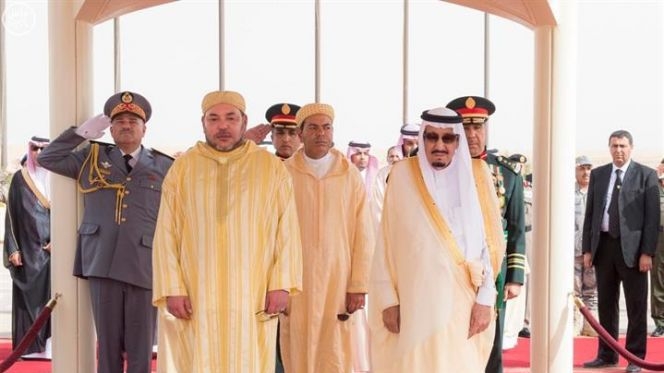 Le roi Mohammed VI et le roi Salmane d'Arabie saoudite.
