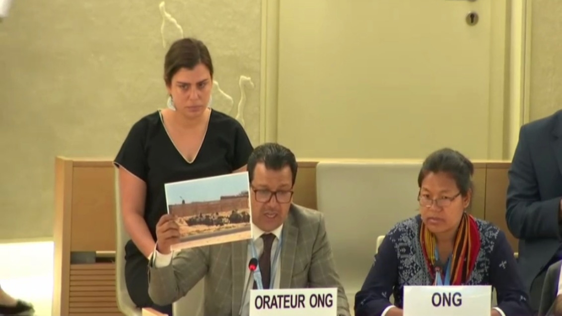 ONG sahraouies à Genève dénonçant les disparitions à Tindouf

