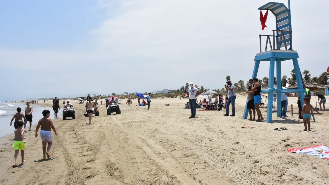 Les mesures de prévention sur les plages de la région Tanger-Tétouan-Al Hoceïma.

