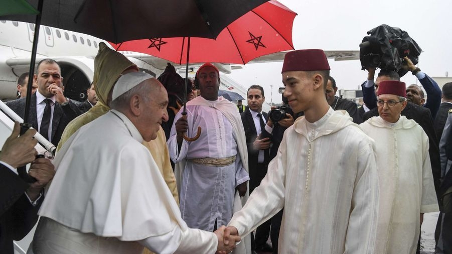 Le prince héritier Moulay El Hassan et le Pape François le 30 mars 2019.
